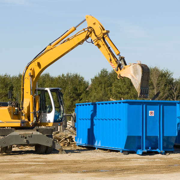 are there any restrictions on where a residential dumpster can be placed in Bridgewater NJ